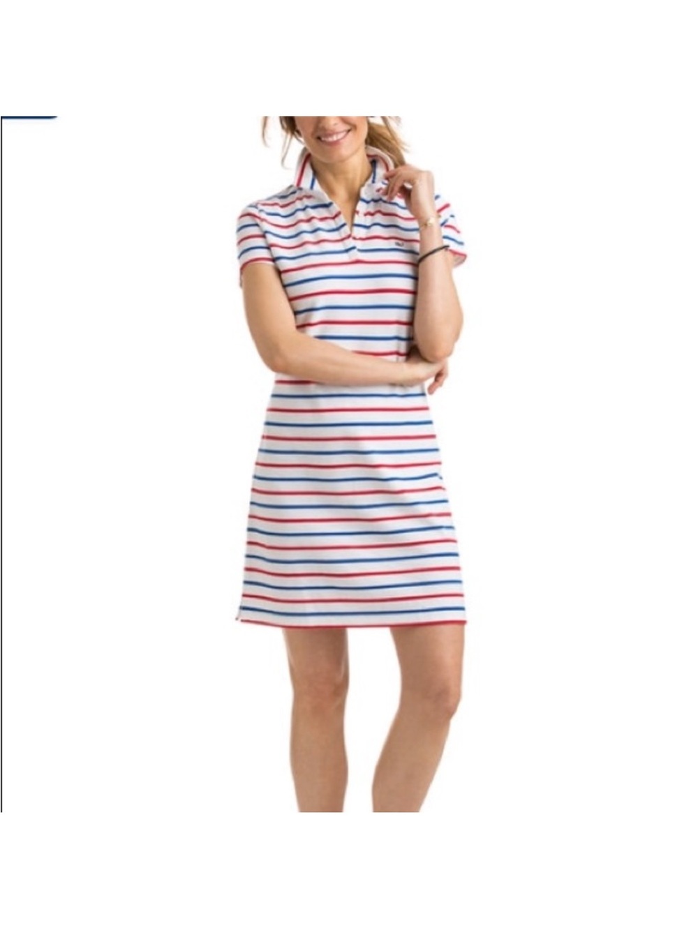 Vineyard Vines Stripe Pique Polo Dress